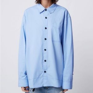 NWT Zara Blue Sky Cotton ADERERROR Oversized Shirt